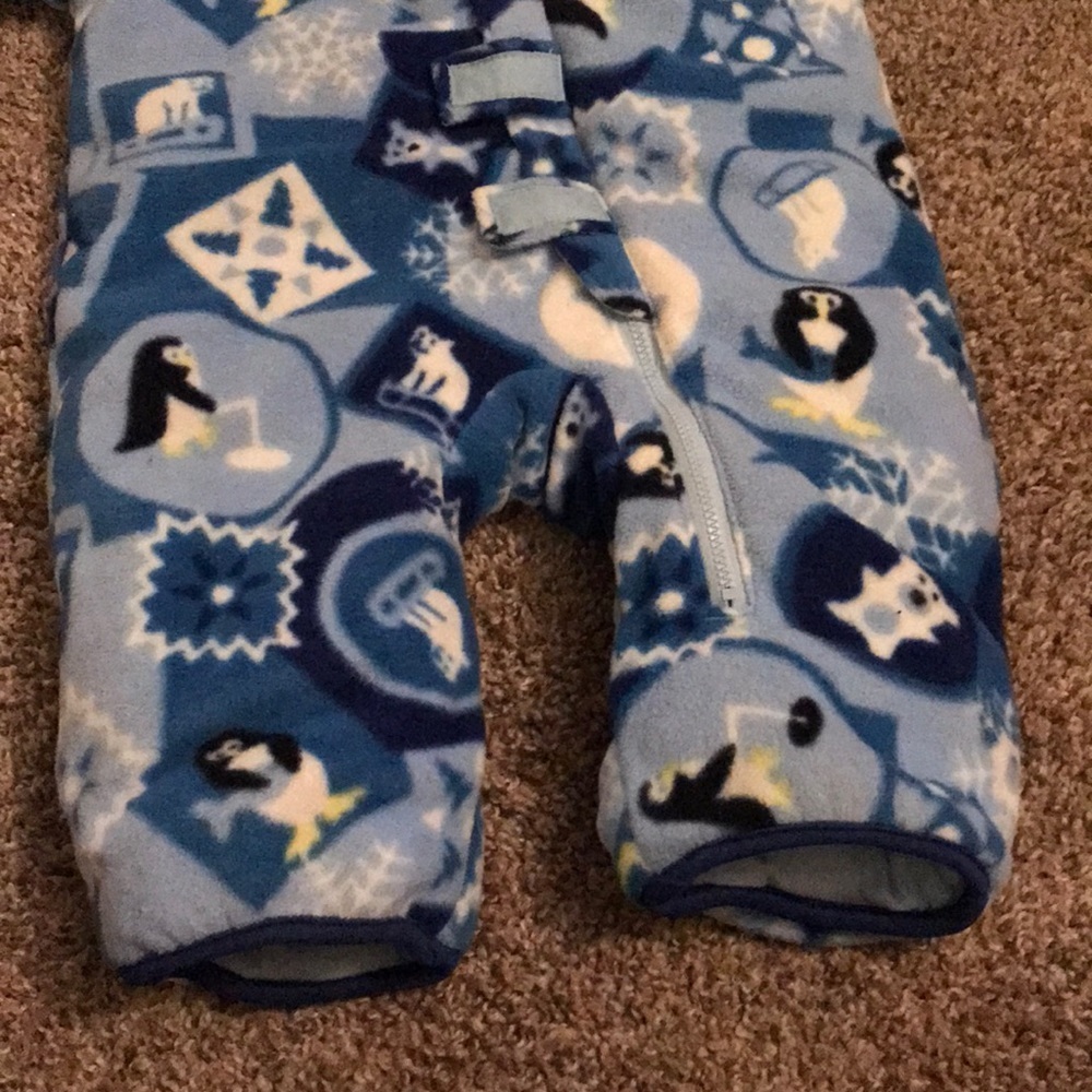 Columbia Blue Snowsuit very warm zipper Velcro - Picture 8 of 10
